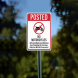 No Motorcycles ATVs & Motorized Vehicles Aluminum Sign (Non Reflective)