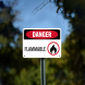 OSHA Flammable Plastic Sign