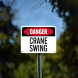 OSHA Crane Swing Plastic Sign