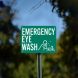 Emergency Eye Wash Plastic Sign