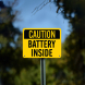 OSHA Battery Inside Plastic Sign