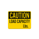 OSHA Load Capacity Lbs Decal (Non Reflective)