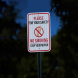 No Smoking, Stop Your Motor Aluminum Sign (EGR Reflective)