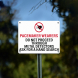 Do Not Proceed Through Metal Detectors Plastic Sign