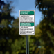 Bilingual Battery Charging Instructions Plastic Sign