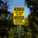 Bilingual OSHA Stay Back 30 Feet Plastic Sign