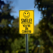 Smile You Are On Camera Plastic Sign