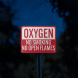 Oxygen, No Smoking Aluminum Sign (EGR Reflective)