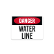 OSHA Water Line Plastic Sign
