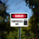 OSHA Compressed Gas Plastic Sign