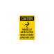 OSHA Parking Lot May Be Slippery When Icy Or Wet Plastic Sign