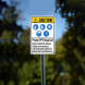 ANSI Low Overhead Clearance Plastic Sign