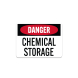 OSHA Chemical Storage Plastic Sign