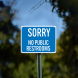 Sorry No Public Restrooms Plastic Sign