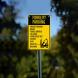 Engage Forklift Parking Brake Plastic Sign