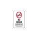 Bilingual District of Columbia No Smoking Plastic Sign