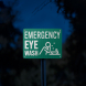 Emergency Eye Wash Aluminum Sign (EGR Reflective)