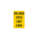 Speed Limit 5 MPH Plastic Sign