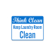 Keep Laundry Room Clean Plastic Sign