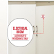 Electrical Room Authorized Only Decal (Non Reflective)