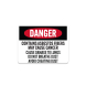Asbestos Warning Plastic Sign