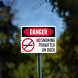 OSHA No Smoking Permitted On Dock Plastic Sign