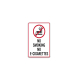 No Smoking No E-Cigarettes Plastic Sign
