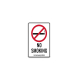 California No Smoking Plastic Sign