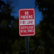 No Parking, Fire Lane Keep Clear Aluminum Sign (HIP Reflective)