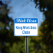 Keep Work Area Clean Plastic Sign