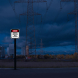 Danger, Overhead Power Line Aluminum Sign (HIP Reflective)