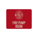 Fire Pump Room With Symbol Decal (Glow In The Dark)