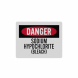 OSHA Danger Sodium Hypochlorite Decal (Reflective)
