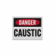 OSHA Caustic Danger Decal (Reflective)