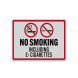 Electronic Cigarettes Prohibited Decal (Reflective)