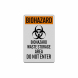 Biohazard Warning Decal (Reflective)