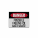 Falling Ice Park At Own Risk Decal (Reflective)
