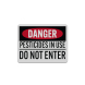 Pesticides In Use Do Not Enter Decal (Reflective)