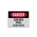 Confined Space Do Not Enter Decal (Reflective)