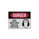 PPE Noise Area Ear Protection Decal (Reflective)