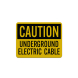Underground Electric Cable Decal (Reflective)