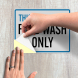 Food Wash Only Decal (Reflective)
