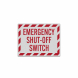 Emergency Shut Off Switch Decal (Reflective)