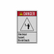 Electrical Hazard Do Not Touch Decal (Reflective)