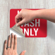 Food Industry Sink Hand Wash Only Decal (Reflective)