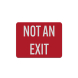 Exit Entrance Decal (Reflective)