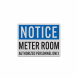 OSHA Notice Meter Room Decal (Reflective)