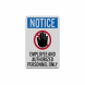 OSHA Notice Employee & Authorized Personnel Decal (Reflective)