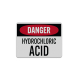 OSHA Danger Hydrochloric Acid Decal (Reflective)