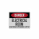 OSHA Electrical Room Keep Out Decal (Reflective)